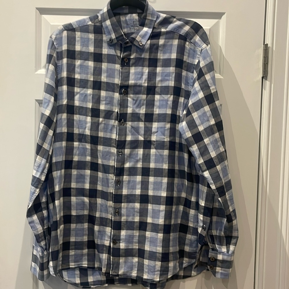 Van Laack Men's 100% Cotton Button Down Shirt